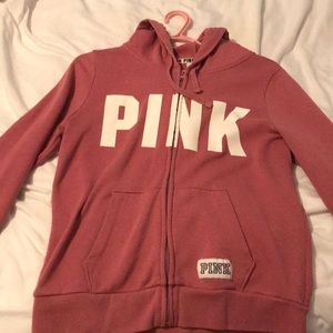 Victoria's Secret Pink Zip Up Sweatshirt